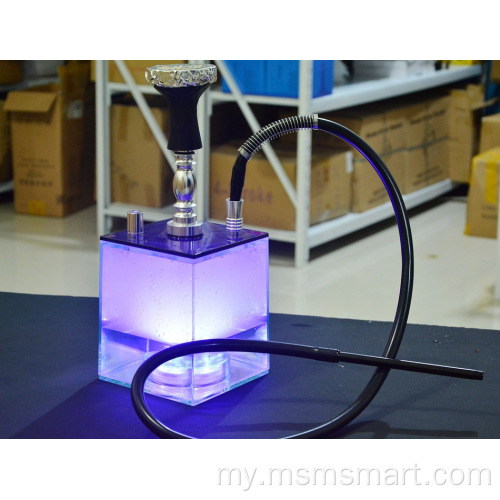 2 ပိုက် 500 puffs led shisha acrylic